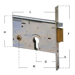 Locks-Electric Lock Mortice Version 14010 Cisa