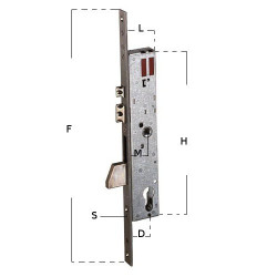 Serratura Elettrica da Infilare art.16215 Cisa