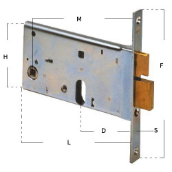 Locks-Mortice Version 44460/1 Cisa