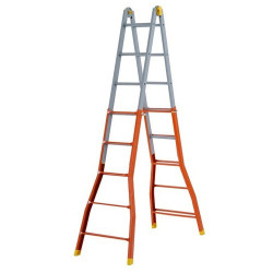 Telescopic Steel ladder certified EN131