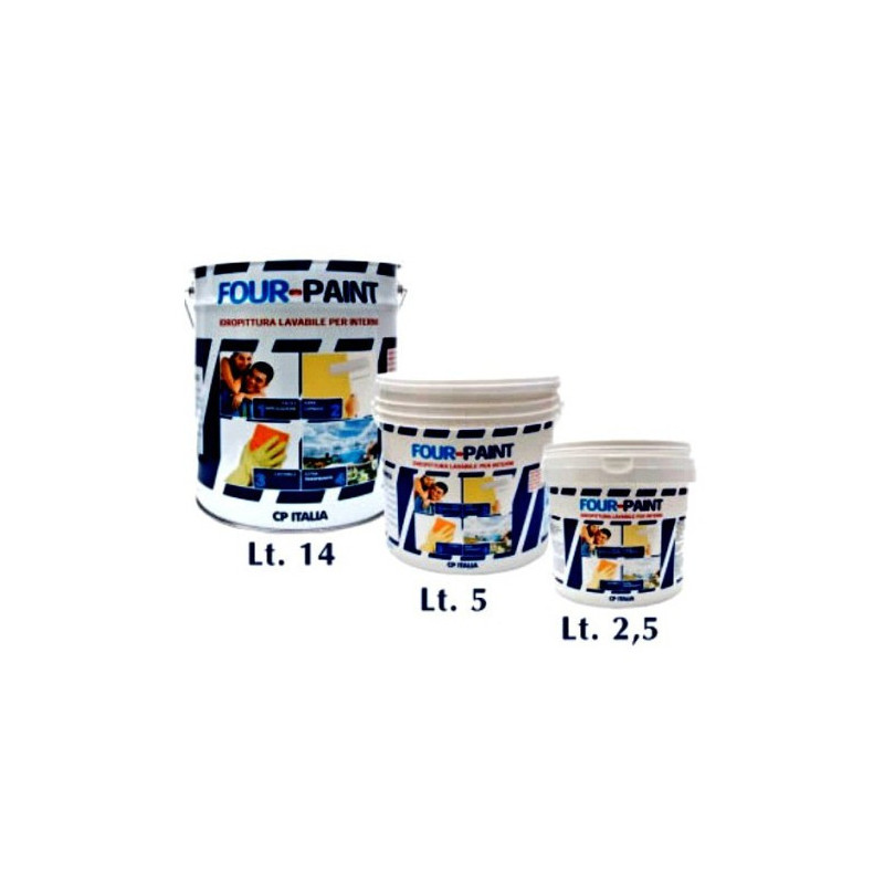 Washable water paint CP Italia FOUR PAINT