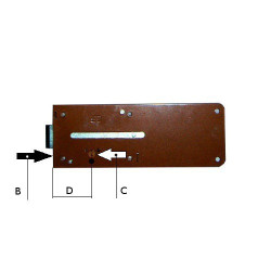 Locks-Striker Plate Lock - 270/A Wally