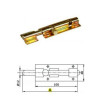 Barrel Bolt for Padlocks cm 15