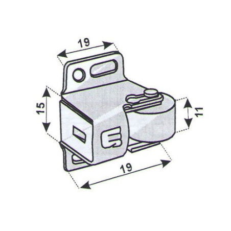 Doorstop Catch Type Mini Latch