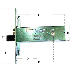Electric Locks-Mortice Version art.9639.10.90.2 Iseo