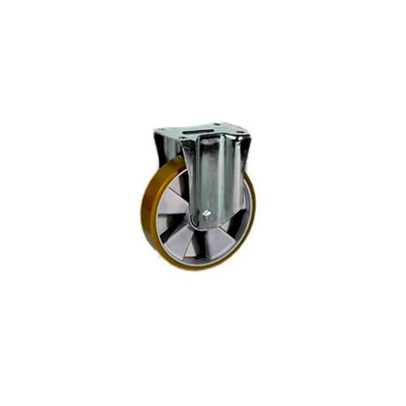 Ruota in Poliuretano con Piastra fissa - 658