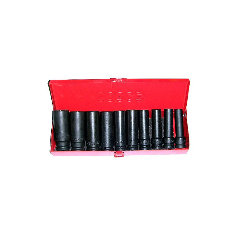 Set 10 Chiavi a Bussola Esagonale Lunghe Impact 1/2''