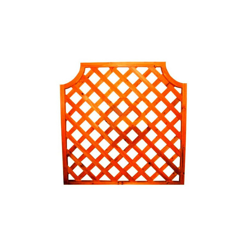 Pannello Grigliato in Legno modello Sagomato cm 90x90