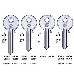 Universal Flat keys for cylinder locks series Big
