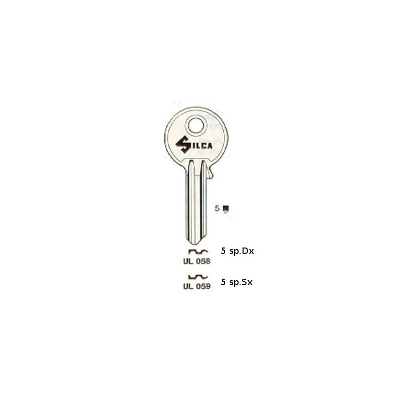 Universal Flat keys for cylinder locks series Small