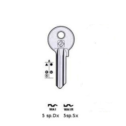 Flat keys for cylinder locks Wally