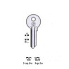 Flat keys for cylinder locks Wally
