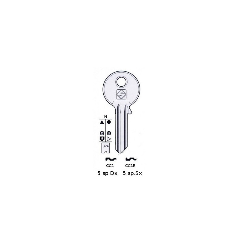 Flat Keys for Cylinder Locks Corni Yale