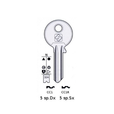 Flat Keys for Cylinder Locks Corni Yale