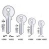 Flat keys for cylinder locks Viro