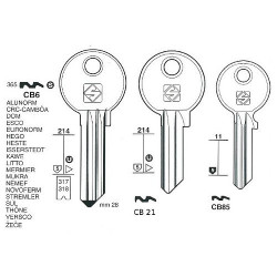 Flat Keys for Cylinder Locks Corbin