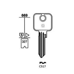 Flat Keys for Cylinder Locks Cisa CS17