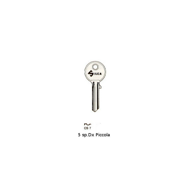 Flat key for Cylinder Locks Cisa 5 sp.Small
