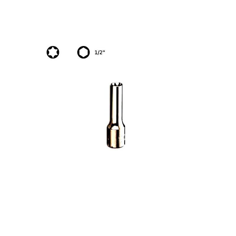 Chiavi a Bussola Lunghe per Viti con Testa a Profilo Torx 1/2''