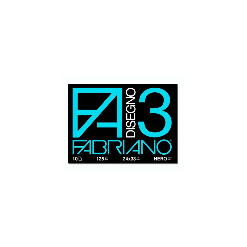 Album da Disegno Fabriano 3 Nero 10 Fogli