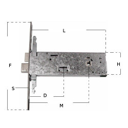 Locks-Mortice Version 961.901.B4 Iseo