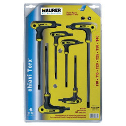 T- Torx Keys in Sets 6 Pieces Maurer Plus 86837