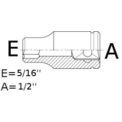 Bussola Portainserto attacco A1/4"-E1/4"