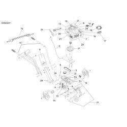 Couple Cutters for Motorhoe Valex Mill 50 - Mill 40 - Einhell BMH 40-36 - Garland GA0174 - Drawing