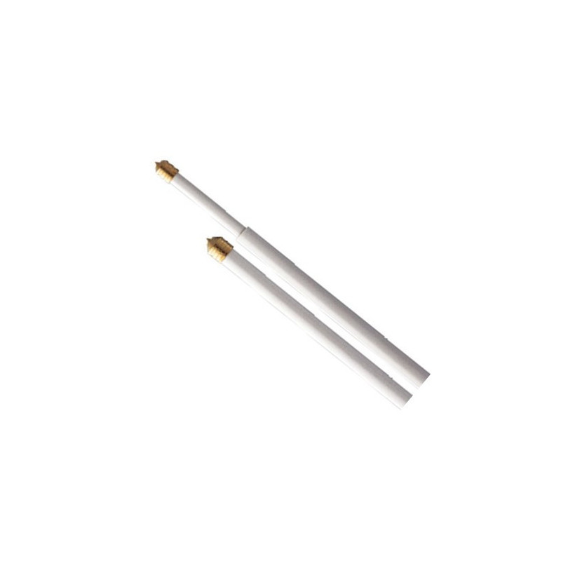 Spring Loaded White Rod in Plastic Steel