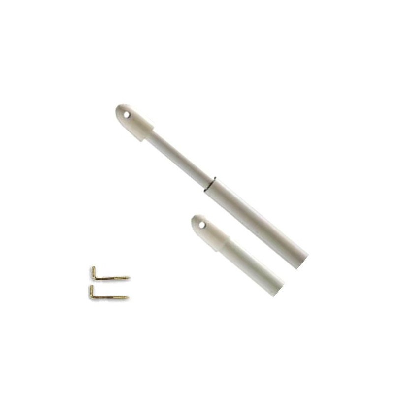 Adjustable Plastic Steel White Rod