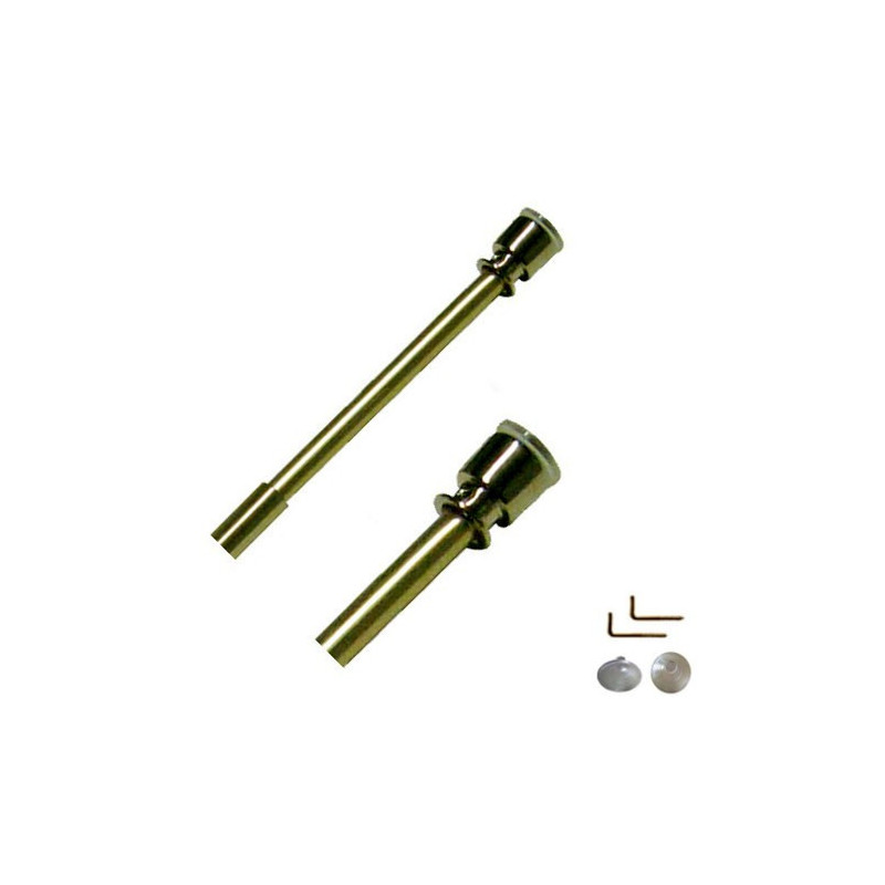 Shine Brass Adjustable Net Rod With Ends