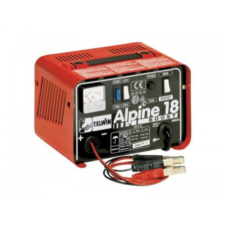 Booster Battery Charger Alpine 18 Boost Telwin 12/24 V.