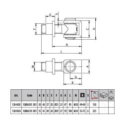 Cardine per Cancelli Comunello art.120