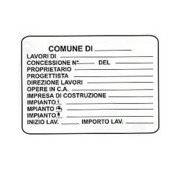 Cartello Concessione Edilizia
