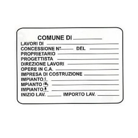 Cartello Concessione Edilizia