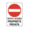 Cartello Divieto di Accesso