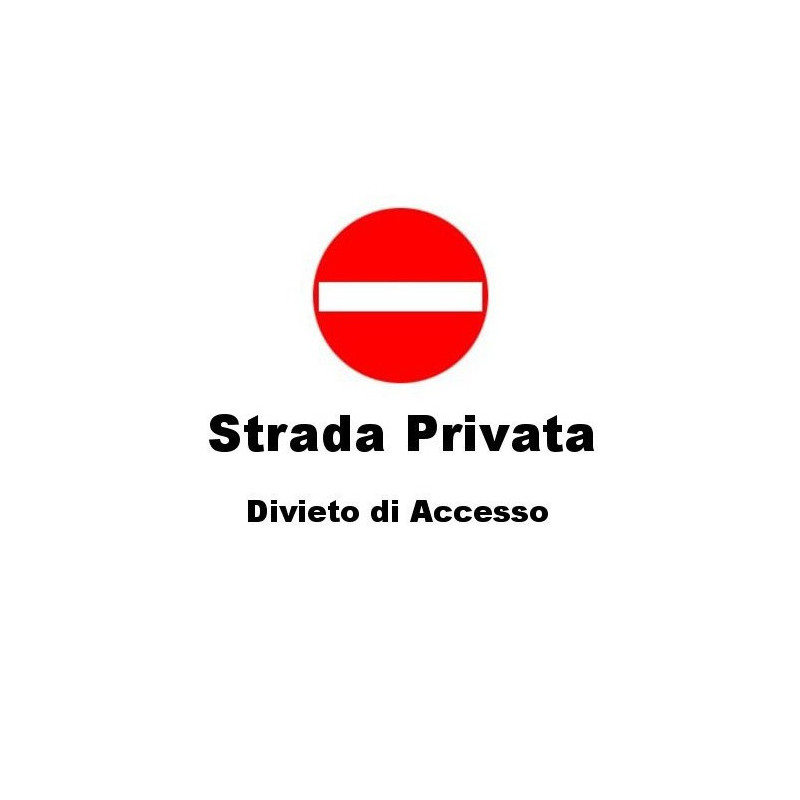 Cartello Strada Privata