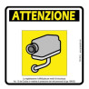 Cartello area sottoposta Videosorveglianza