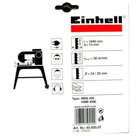 Lama per Sega a Nastro Einhell MBS400