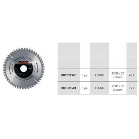 Circular Saw Blade 315x30x3
