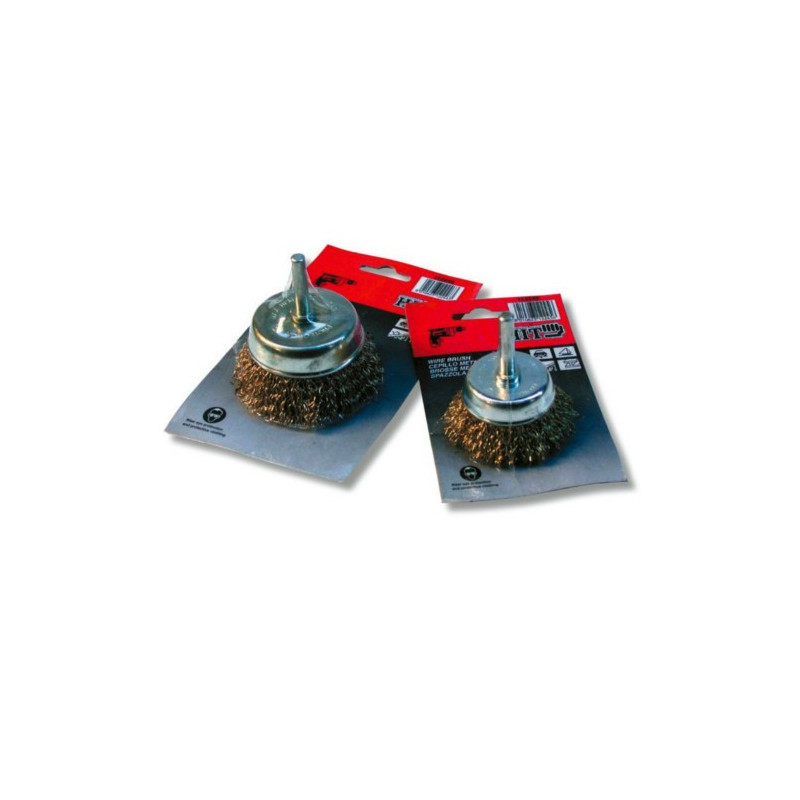 Cup Brush Steel Crimped Wire With Shank 80 mm Hit 112246