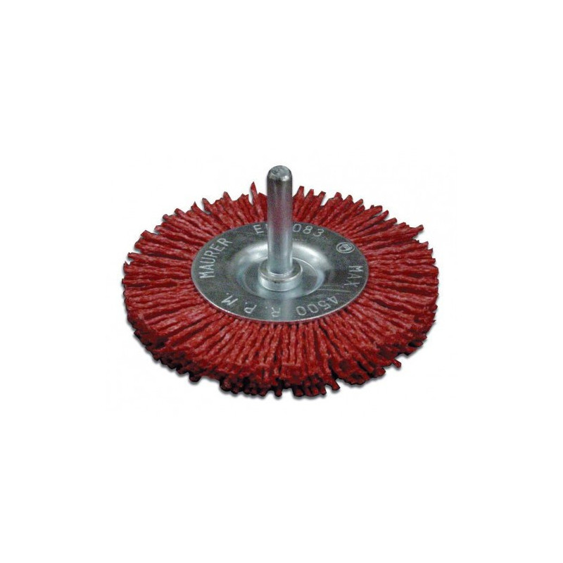 Spazzola Circolare Con Perno e Fili Nylon 100 mm 87294