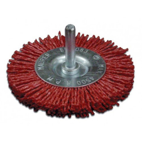 Wheel Brush Grinding Nylon Wire With Shank 100 mm Maurer 87294