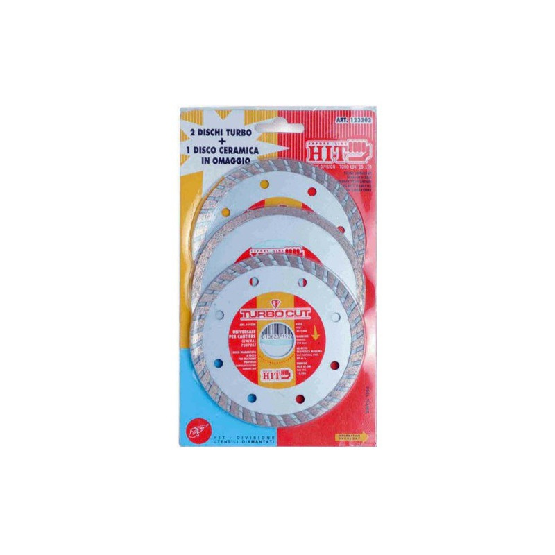 Dischi Diamantati in Set 3 Pz Hit 123202