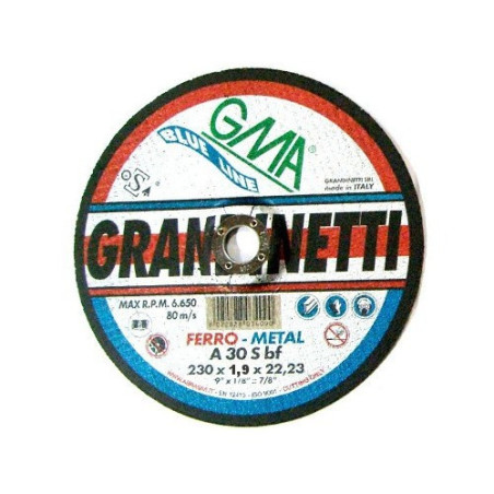 Disco Taglio Acciaio 230x1,9 A36Sbf