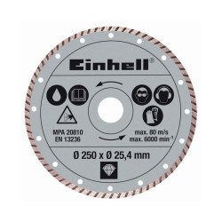 Diamond Blade Turbo Core mm 250 Einhell 4301177