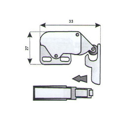 Doorstop Catch with Roll Type Elephant