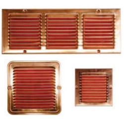 Copper Embedded Rectangular Ventilation Grille 