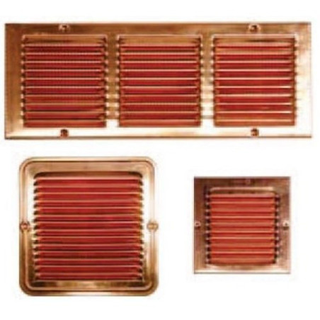Copper Embedded Rectangular Ventilation Grille 