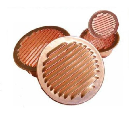 Copper Embedded Round Ventilation Grille 120 mm